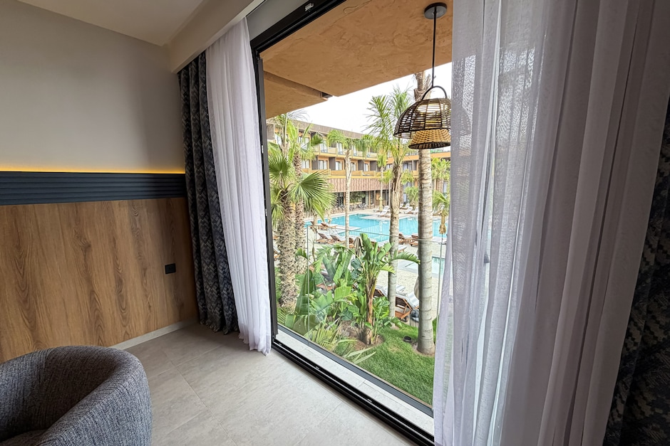 Chambre double vue piscine