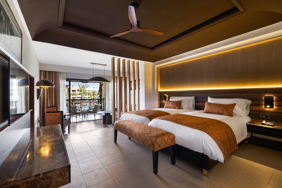 Chambre double vue piscine