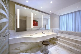 Studio City view de l'hôtel Double Tree by Hilton Hotel Doha Old Town, séjour au Qatar, tui