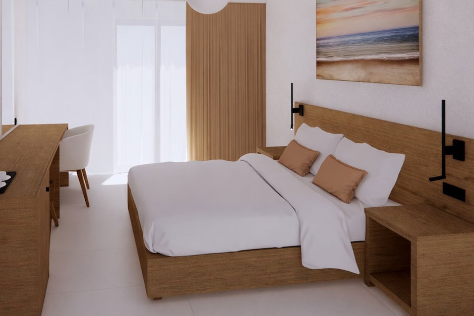 Chambre double + lit d'appoint - image de synthèse