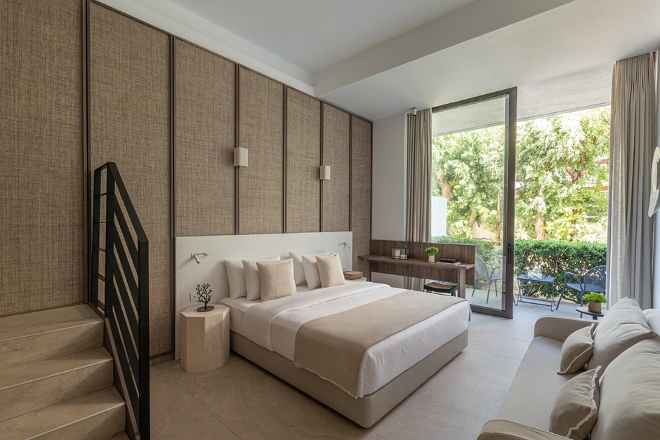 Chambre familiale vue jardin