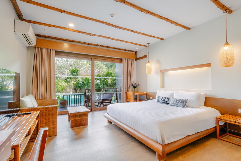 Chambre deluxe avec accès piscine