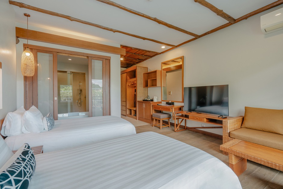 Chambre deluxe vue piscine