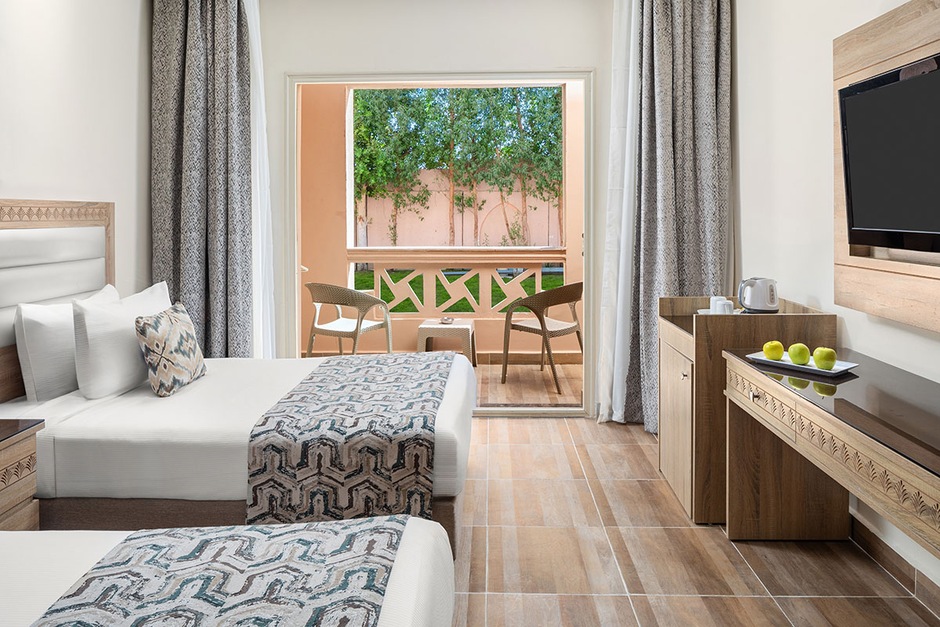 Chambre double vue jardin