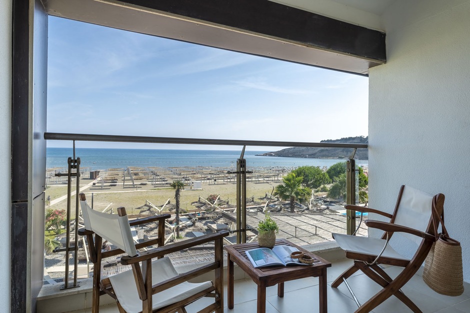 Chambre double vue mer, bâtiment principal