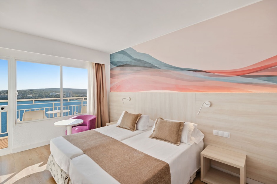 Chambre twin vue mer