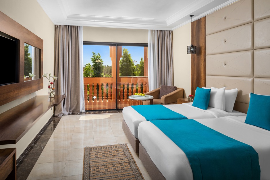 Chambre double vue jardin
