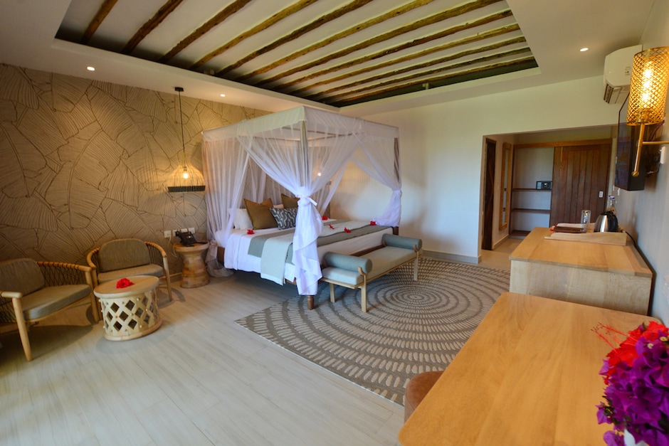 Chambre deluxe vue mer partielle côté jardin