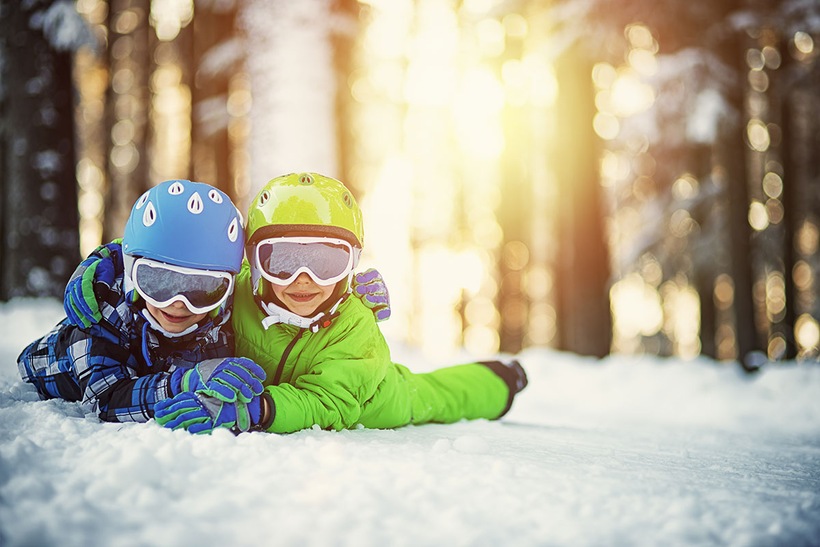 Forfait matériel de ski et remontées mécaniques domaine La Plagne pour les enfants