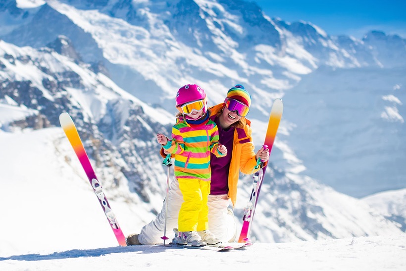 Forfait matériel de ski et remontées mécaniques domaine La Plagne - Paradiski pour les enfants