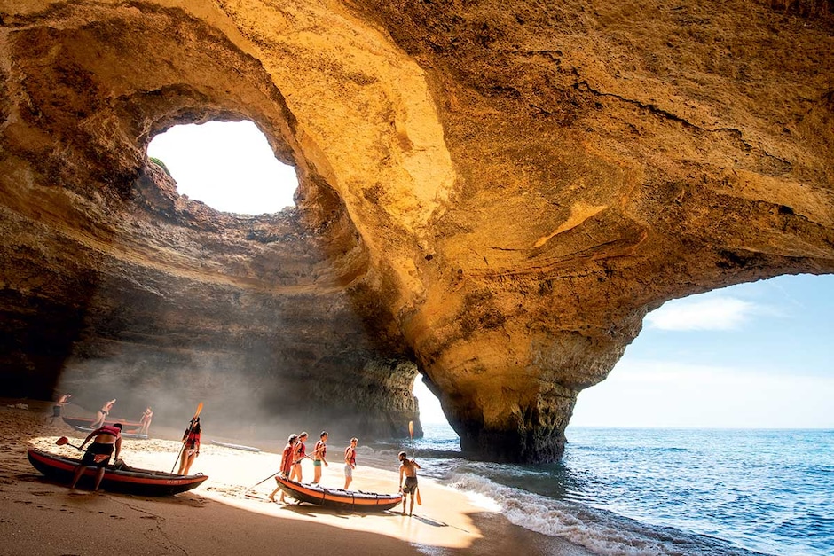 Falaises de l'Algarve sur terre comme sur mer