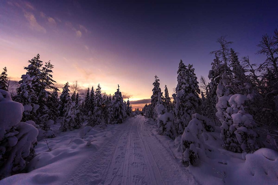 Balade nocturne guidée en raquettes