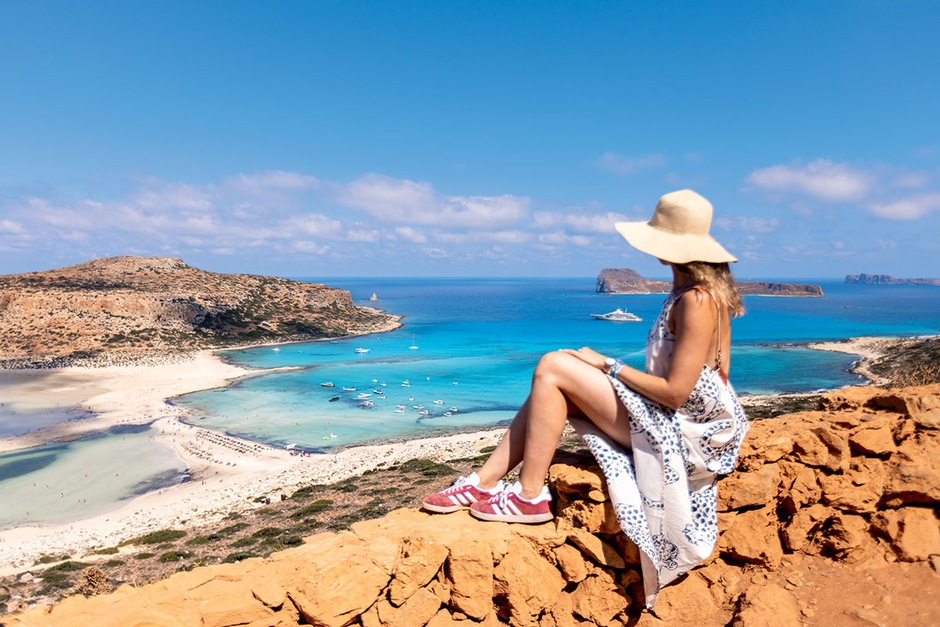 Lagon de Balos, Baignade dans l'un des plus beaux lagons de Crète