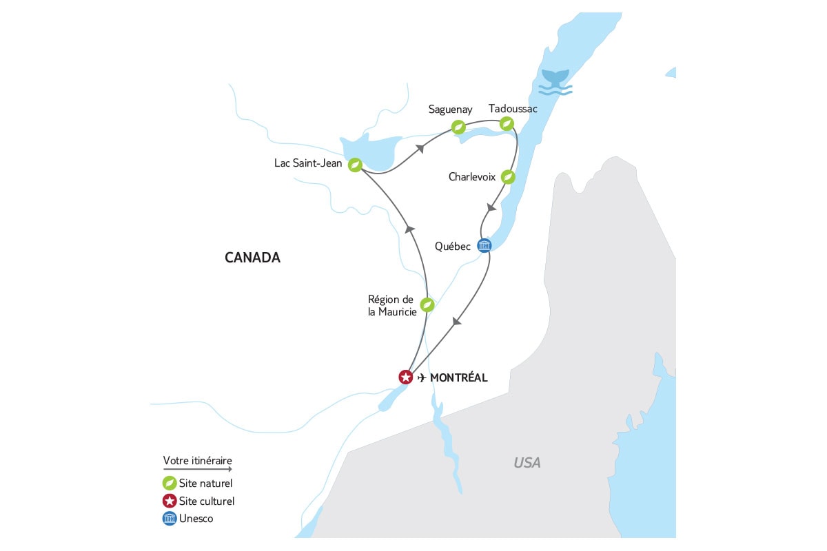 Canada - Est Canadien - Autotour Balade Québécoise