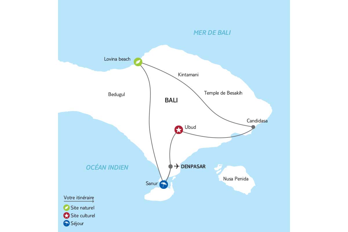 Bali - Indonésie - Circuit Bali, l'Ile Enchantée avec extension à Sanur