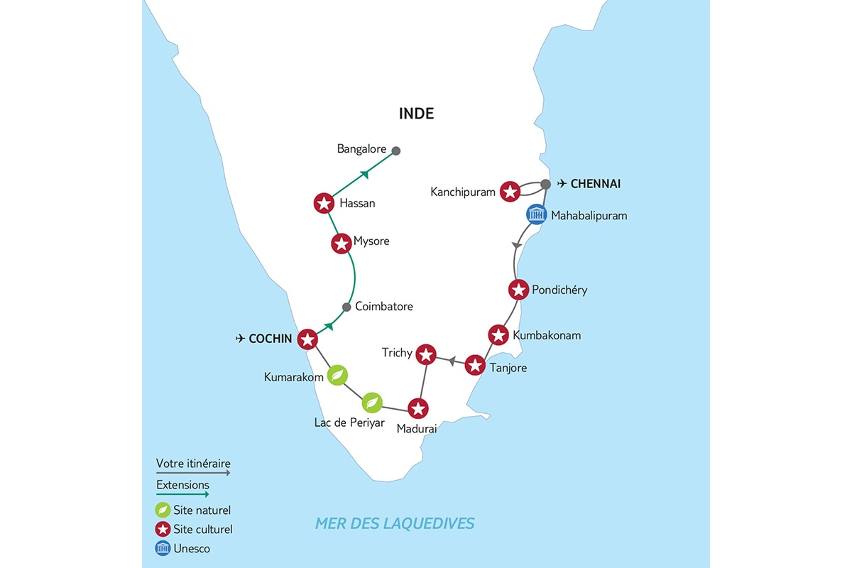 Inde - Inde du Sud - Circuit L'Inde du Sud + Extension à Bangalore, au pays où les dieux dansent