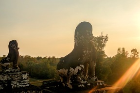 Coucher du soleil depuis le Pre Rup, Angkor