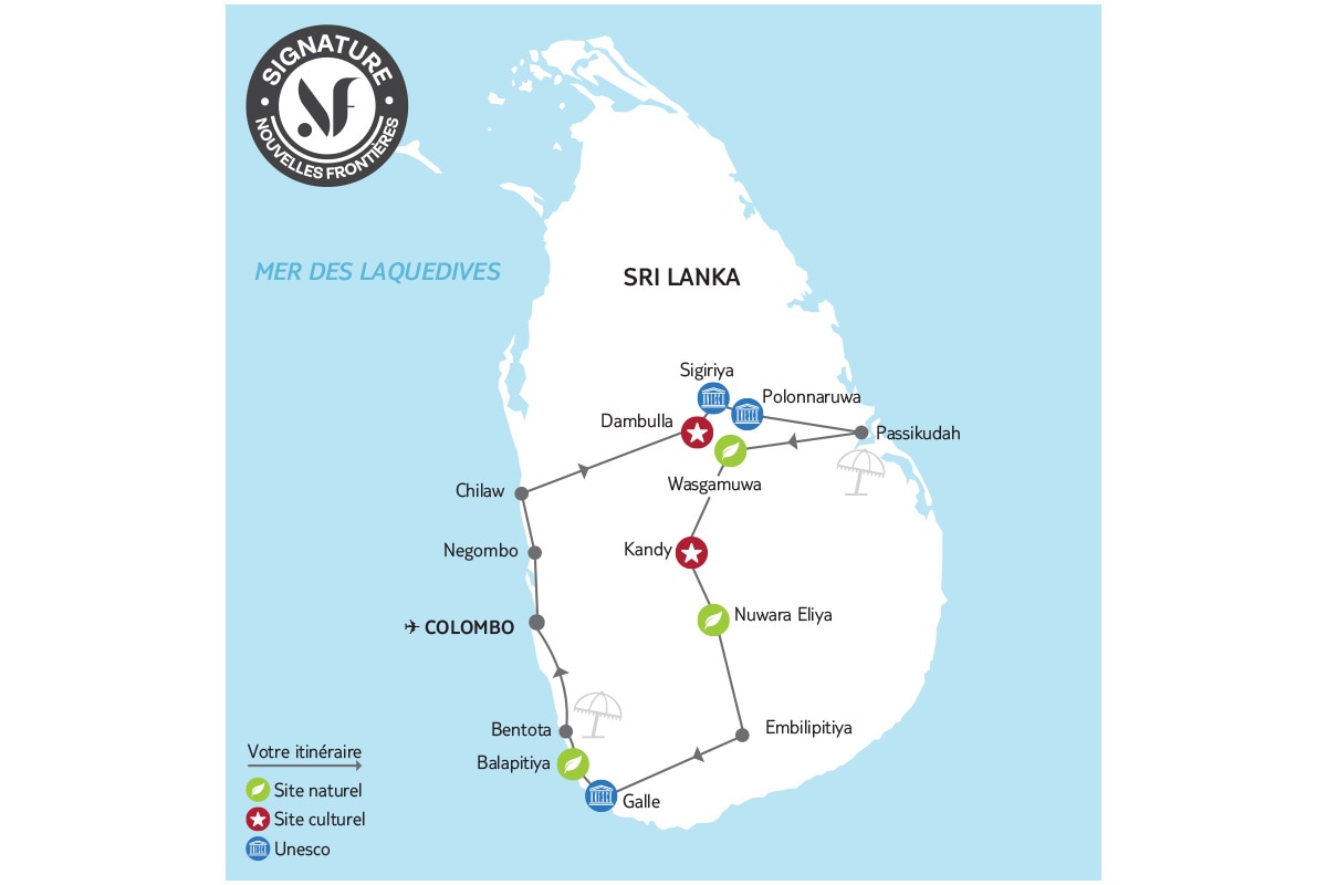 Maldives - Sri Lanka - Circuit Au Pays de l'Or Vert + Séjour Balnéaire aux Maldives 3 nuits