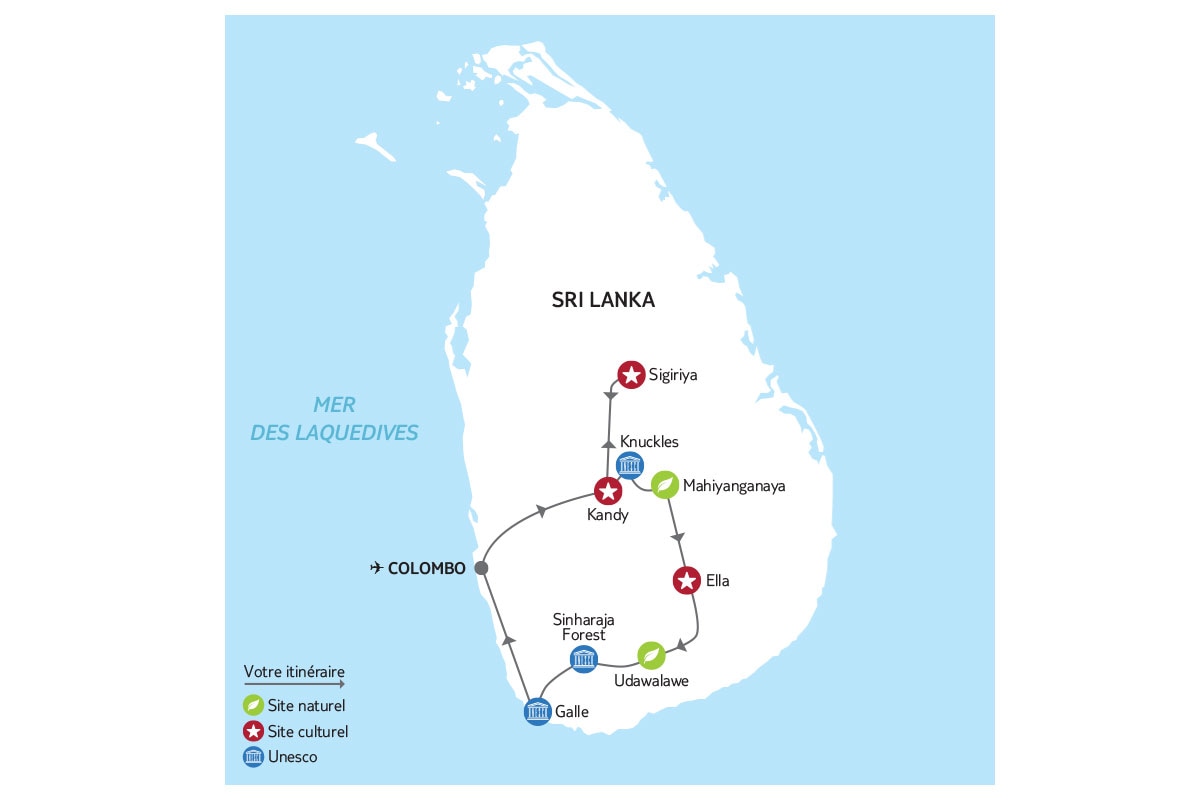 Sri Lanka - Circuit Forêts, rizières et plages cinghalaises