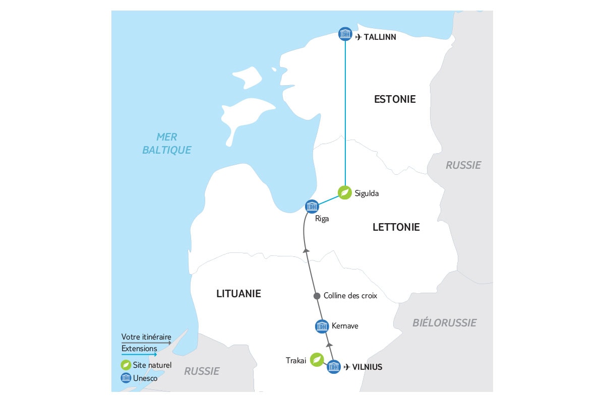 Estonie - Lettonie - Lituanie - Circuit Cap sur la côte balte + Extension à Tallinn