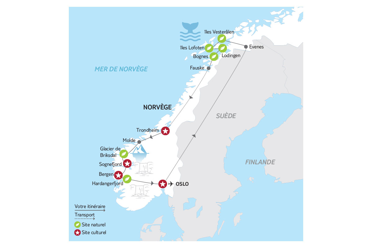 Norvège - Circuit Îles Lofoten, fjords et baleines