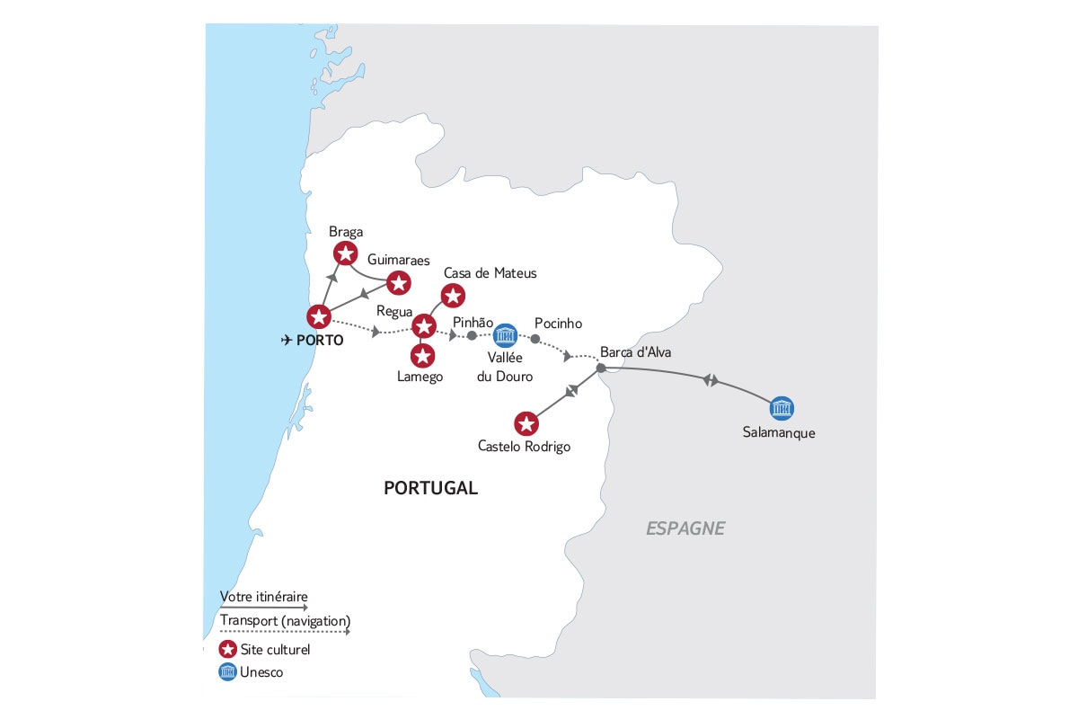 Portugal - Croisière L'or du Douro, de Porto à Salamanque - Départs 2024