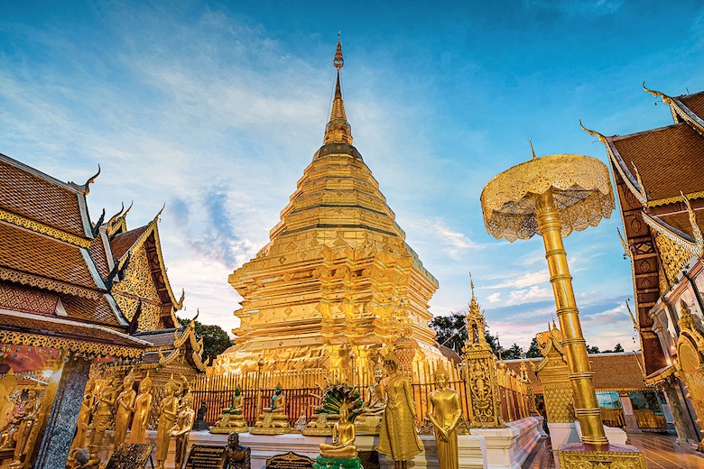 Temple Wat Phrathat Doi Suthep, Province de Chiang Mai