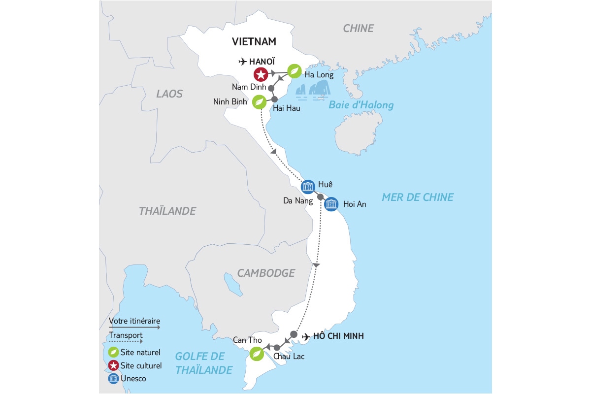 Vietnam - Circuit privé Balade vietnamienne - Option 3 étoiles